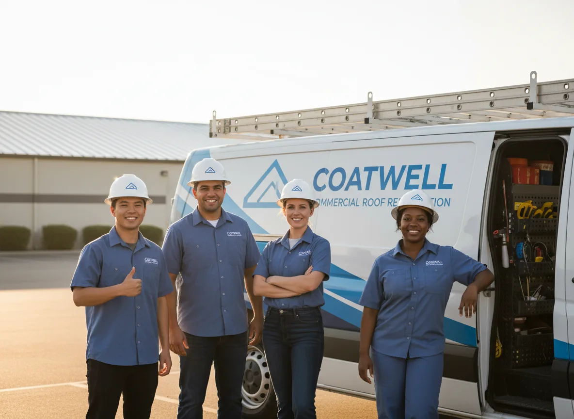 Commercial roof coating company in Elmwood, WI